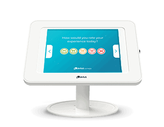 Satisfaction survey kiosk