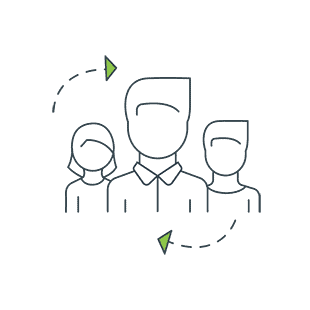 Team collaboration icon